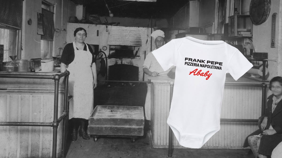 Frank Pepe's kids and baby apparel