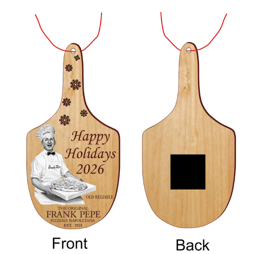 Frank Pepe Pizzeria Napoletana 2026 Holiday Pizza Peel™ Ornament Magnet