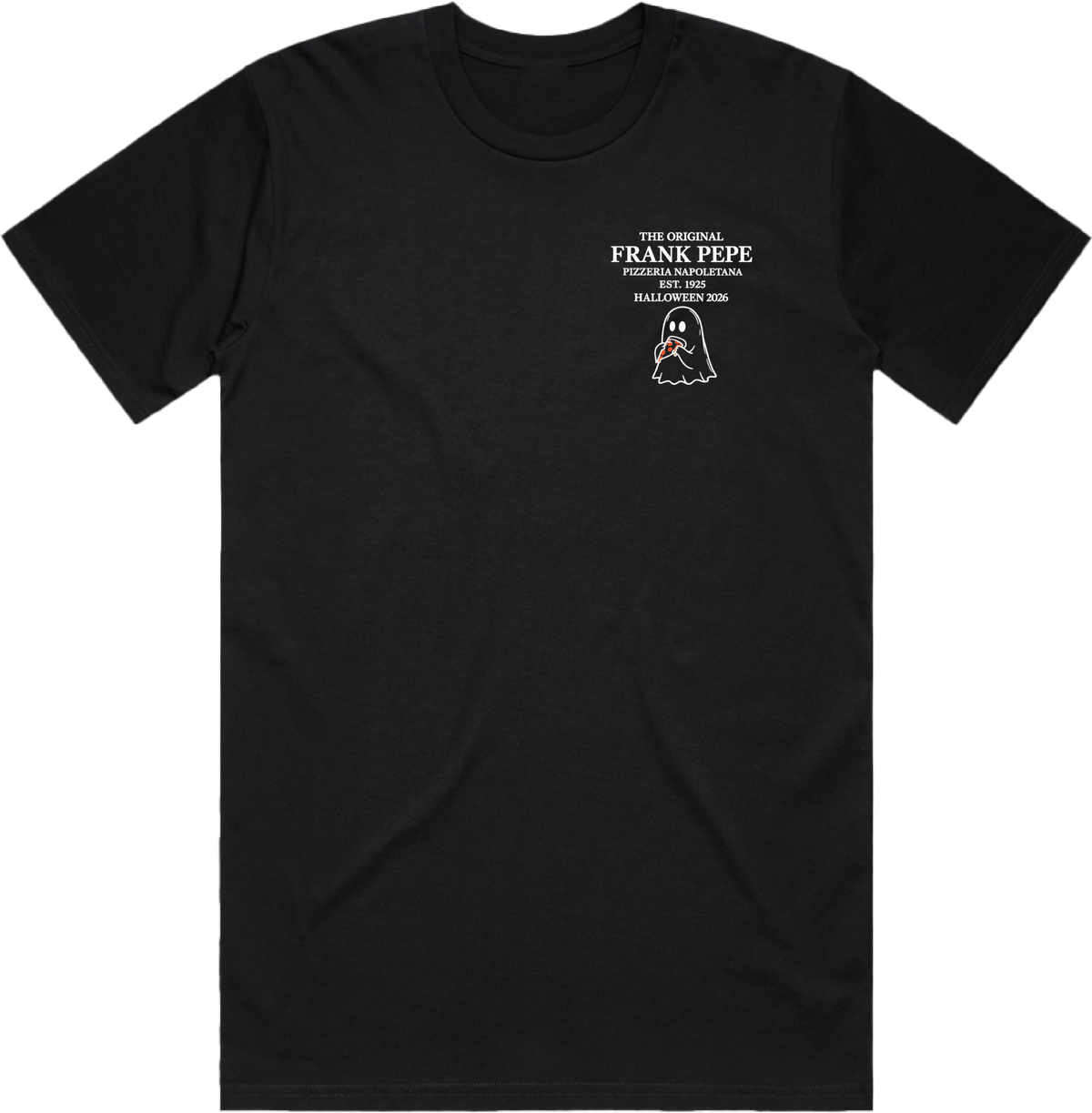 Frank Pepe Halloween Pizza Ghost T-Shirt 2026